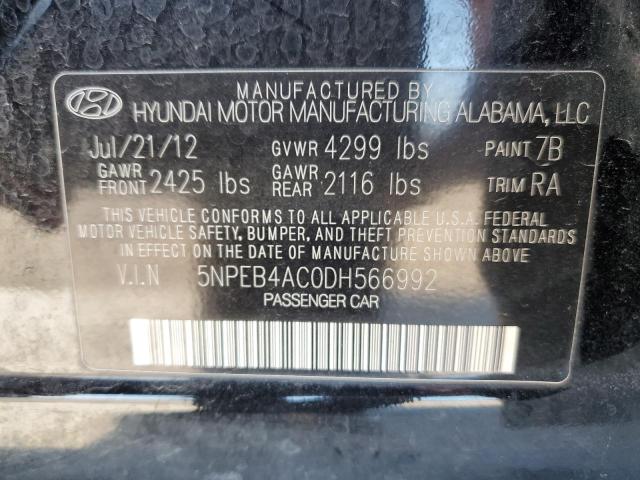 Photo 11 VIN: 5NPEB4AC0DH566992 - HYUNDAI SONATA GLS 