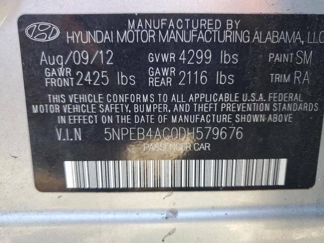 Photo 12 VIN: 5NPEB4AC0DH579676 - HYUNDAI SONATA GLS 