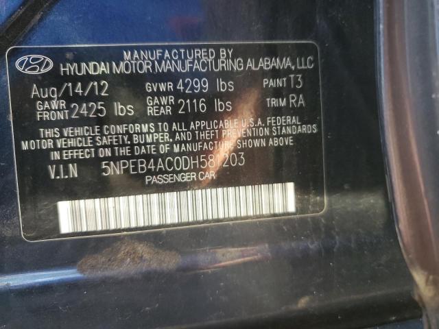 Photo 11 VIN: 5NPEB4AC0DH581203 - HYUNDAI SONATA 