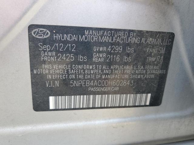 Photo 11 VIN: 5NPEB4AC0DH602843 - HYUNDAI SONATA 