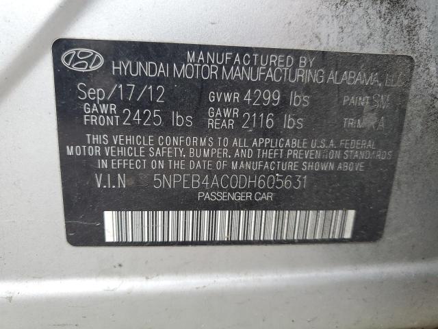 Photo 12 VIN: 5NPEB4AC0DH605631 - HYUNDAI SONATA GLS 