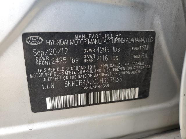 Photo 11 VIN: 5NPEB4AC0DH607833 - HYUNDAI SONATA 