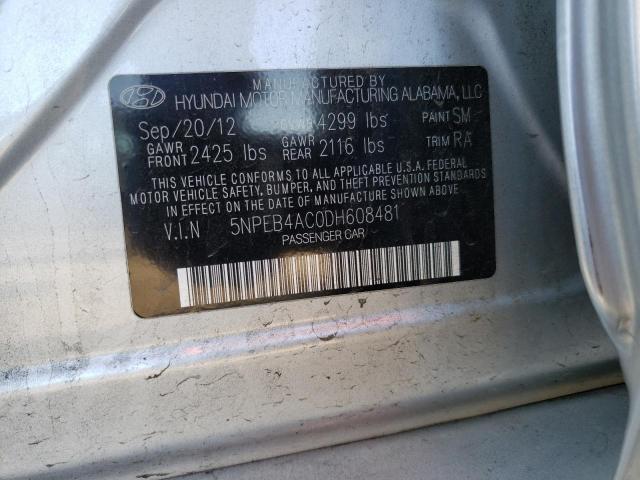 Photo 12 VIN: 5NPEB4AC0DH608481 - HYUNDAI SONATA GLS 