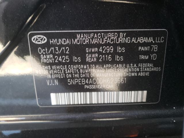 Photo 9 VIN: 5NPEB4AC0DH623661 - HYUNDAI SONATA GLS 