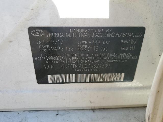 Photo 11 VIN: 5NPEB4AC0DH624809 - HYUNDAI SONATA GLS 