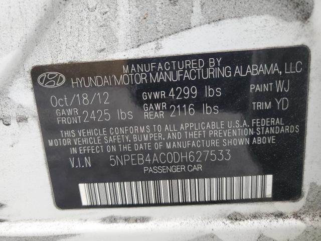 Photo 11 VIN: 5NPEB4AC0DH627533 - HYUNDAI SONATA 