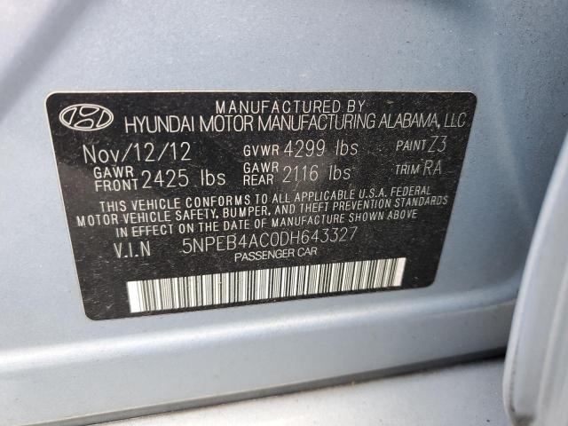 Photo 11 VIN: 5NPEB4AC0DH643327 - HYUNDAI SONATA 