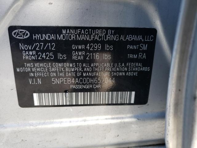 Photo 11 VIN: 5NPEB4AC0DH652044 - HYUNDAI SONATA 