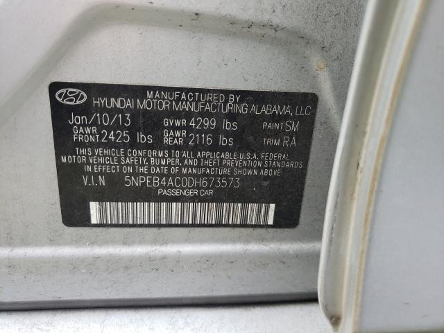 Photo 9 VIN: 5NPEB4AC0DH673573 - HYUNDAI SONATA GLS 