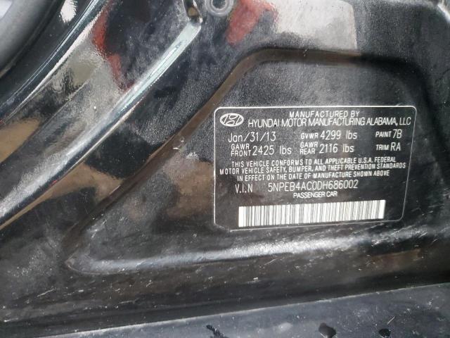 Photo 12 VIN: 5NPEB4AC0DH686002 - HYUNDAI SONATA GLS 