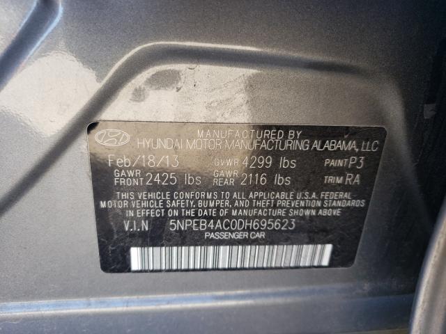 Photo 9 VIN: 5NPEB4AC0DH695623 - HYUNDAI SONATA GLS 