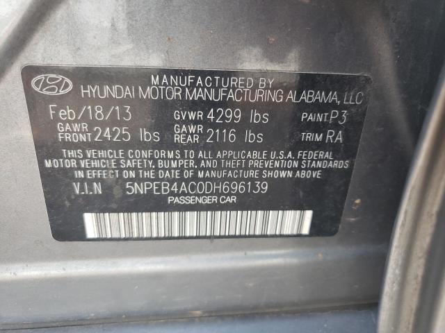 Photo 11 VIN: 5NPEB4AC0DH696139 - HYUNDAI SONATA 