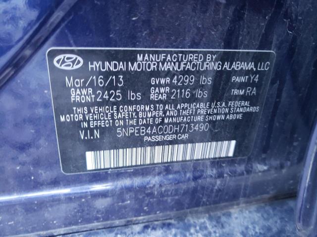 Photo 9 VIN: 5NPEB4AC0DH713490 - HYUNDAI SONATA GLS 