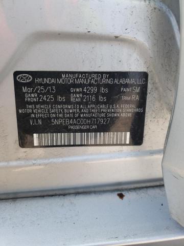 Photo 11 VIN: 5NPEB4AC0DH717927 - HYUNDAI SONATA GLS 