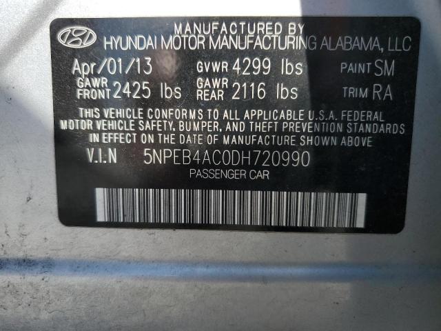 Photo 11 VIN: 5NPEB4AC0DH720990 - HYUNDAI SONATA GLS 