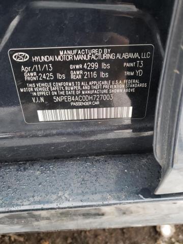 Photo 11 VIN: 5NPEB4AC0DH727003 - HYUNDAI SONATA GLS 