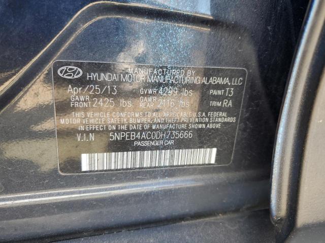 Photo 11 VIN: 5NPEB4AC0DH735666 - HYUNDAI SONATA GLS 