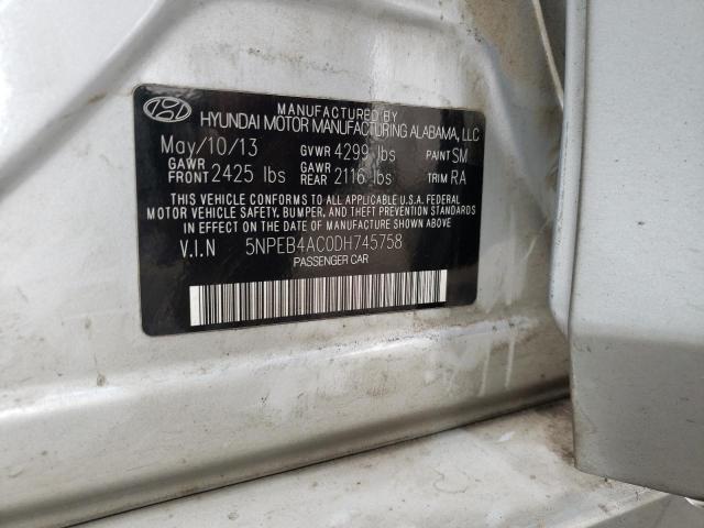 Photo 11 VIN: 5NPEB4AC0DH745758 - HYUNDAI SONATA GLS 