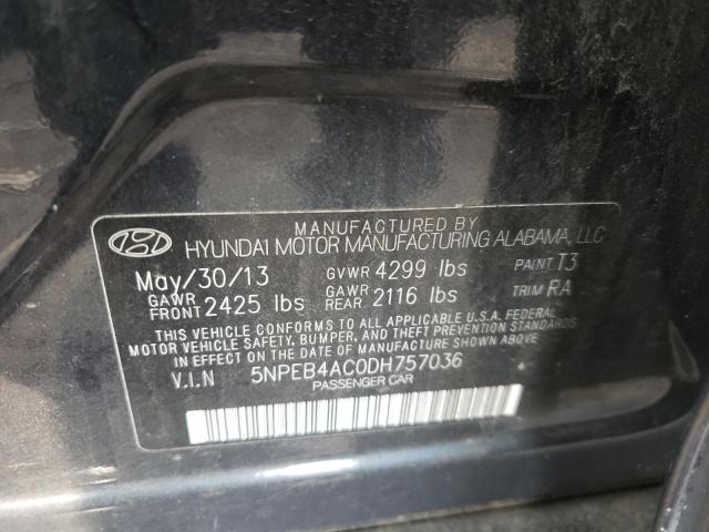 Photo 9 VIN: 5NPEB4AC0DH757036 - HYUNDAI SONATA 