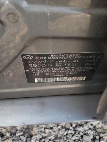 Photo 11 VIN: 5NPEB4AC0DH764648 - HYUNDAI SONATA 