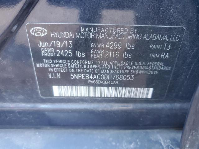 Photo 11 VIN: 5NPEB4AC0DH768053 - HYUNDAI SONATA GLS 