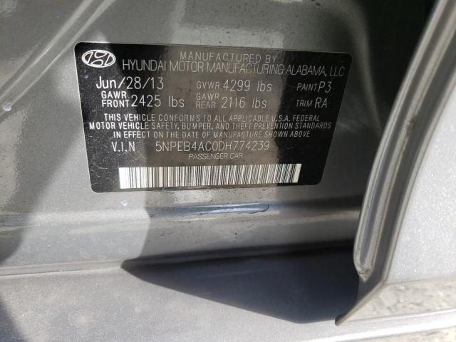 Photo 9 VIN: 5NPEB4AC0DH774239 - HYUNDAI SONATA GLS 