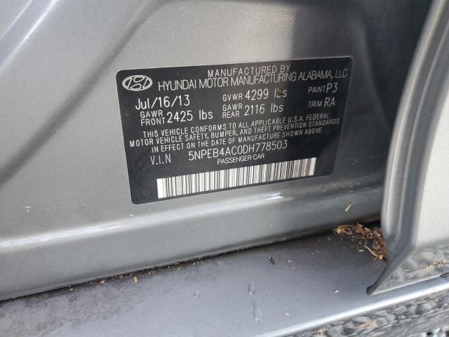 Photo 12 VIN: 5NPEB4AC0DH778503 - HYUNDAI SONATA GLS 