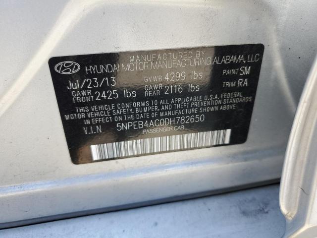 Photo 12 VIN: 5NPEB4AC0DH782650 - HYUNDAI SONATA GLS 