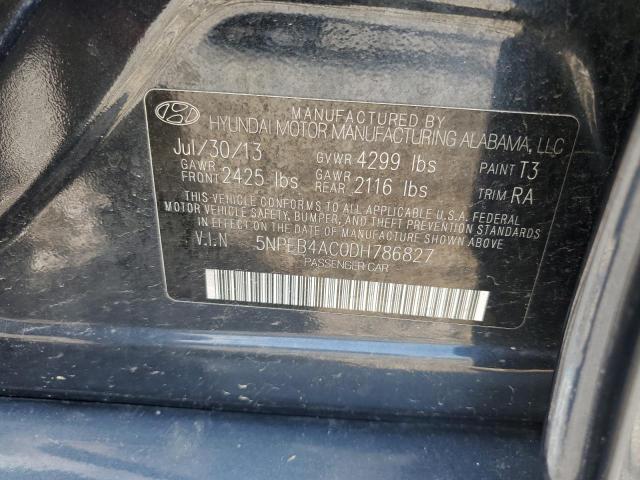 Photo 11 VIN: 5NPEB4AC0DH786827 - HYUNDAI SONATA 