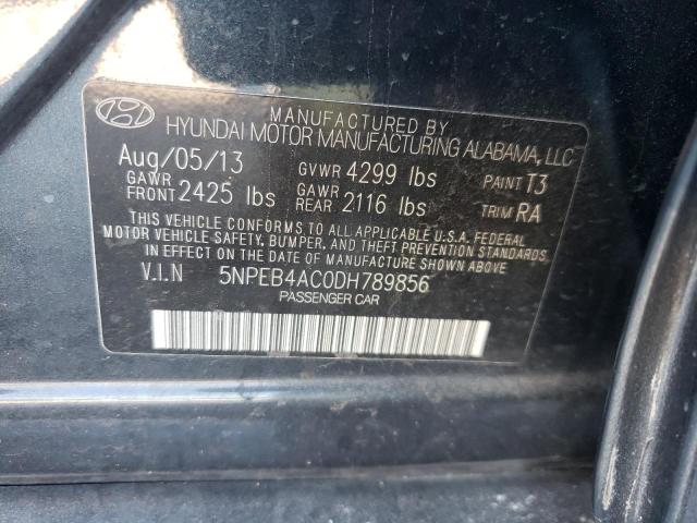 Photo 9 VIN: 5NPEB4AC0DH789856 - HYUNDAI SONATA GLS 