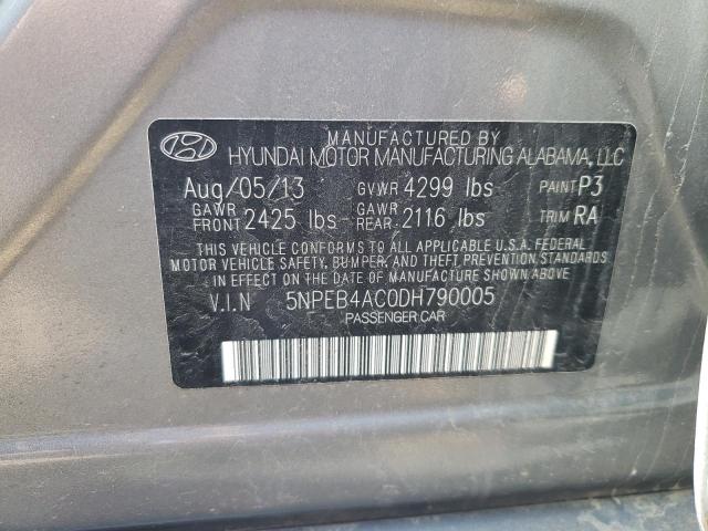 Photo 12 VIN: 5NPEB4AC0DH790005 - HYUNDAI SONATA 