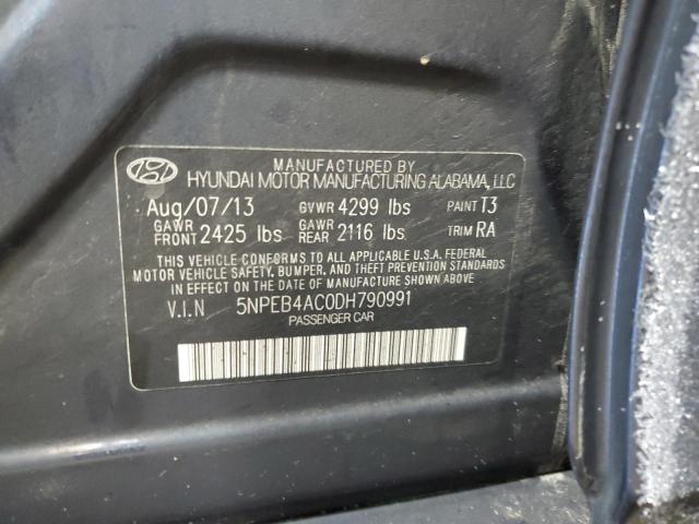 Photo 11 VIN: 5NPEB4AC0DH790991 - HYUNDAI SONATA GLS 