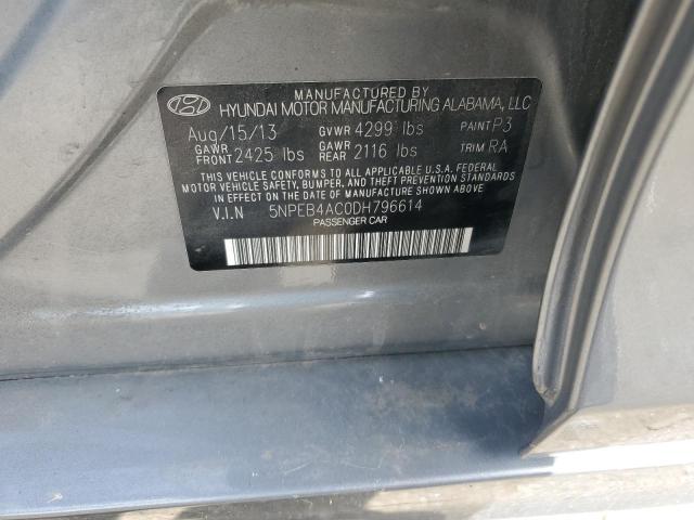 Photo 11 VIN: 5NPEB4AC0DH796614 - HYUNDAI SONATA 