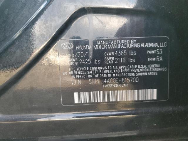 Photo 12 VIN: 5NPEB4AC0EH815700 - HYUNDAI SONATA 