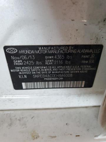 Photo 11 VIN: 5NPEB4AC0EH846008 - HYUNDAI SONATA GLS 