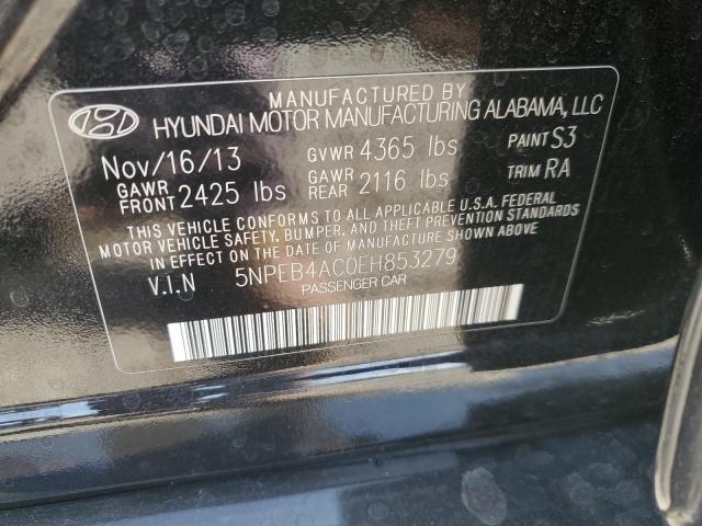 Photo 11 VIN: 5NPEB4AC0EH853279 - HYUNDAI SONATA 