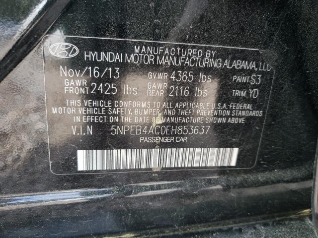 Photo 9 VIN: 5NPEB4AC0EH853637 - HYUNDAI SONATA GLS 