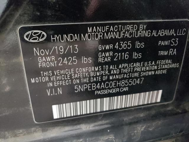 Photo 9 VIN: 5NPEB4AC0EH855047 - HYUNDAI SONATA GLS 