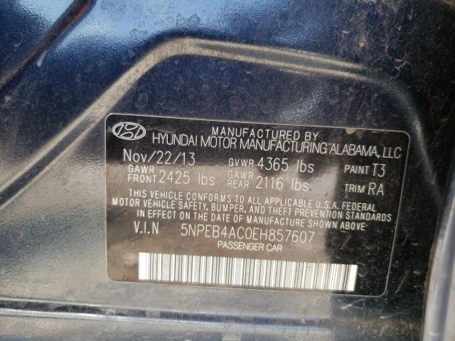 Photo 11 VIN: 5NPEB4AC0EH857607 - HYUNDAI SONATA 