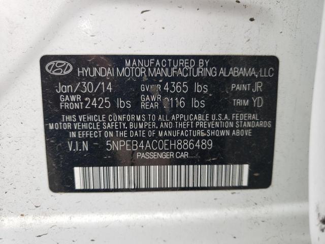 Photo 11 VIN: 5NPEB4AC0EH886489 - HYUNDAI SONATA GLS 