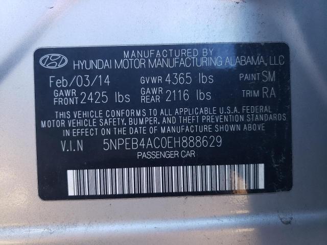 Photo 9 VIN: 5NPEB4AC0EH888629 - HYUNDAI SONATA GLS 