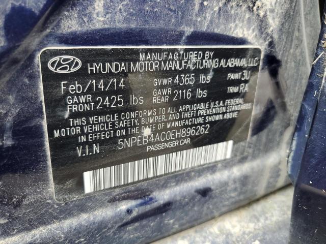 Photo 11 VIN: 5NPEB4AC0EH896262 - HYUNDAI SONATA 