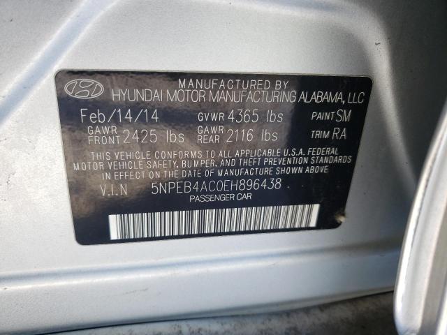 Photo 9 VIN: 5NPEB4AC0EH896438 - HYUNDAI SONATA GLS 