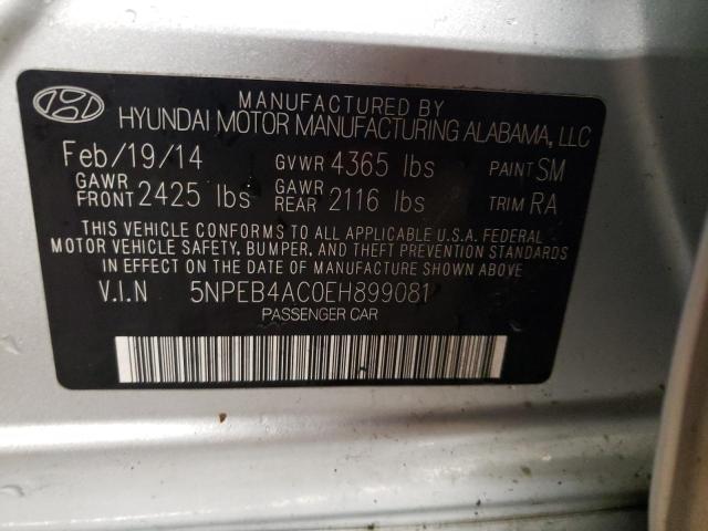 Photo 11 VIN: 5NPEB4AC0EH899081 - HYUNDAI SONATA GLS 