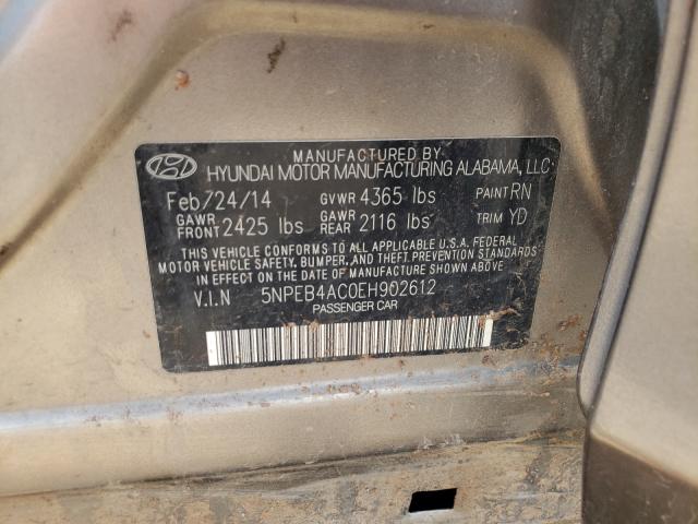 Photo 9 VIN: 5NPEB4AC0EH902612 - HYUNDAI SONATA GLS 