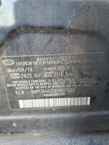 Photo 11 VIN: 5NPEB4AC0EH907082 - HYUNDAI SONATA GLS 