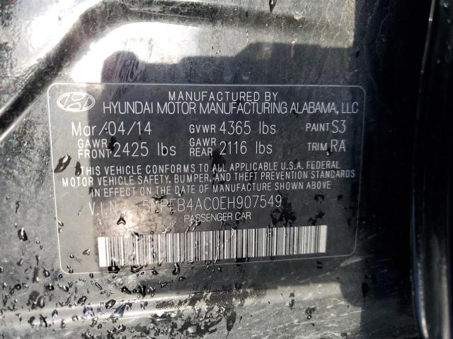 Photo 11 VIN: 5NPEB4AC0EH907549 - HYUNDAI SONATA GLS 