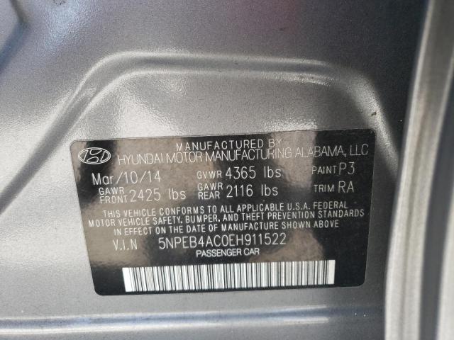 Photo 12 VIN: 5NPEB4AC0EH911522 - HYUNDAI SONATA GLS 