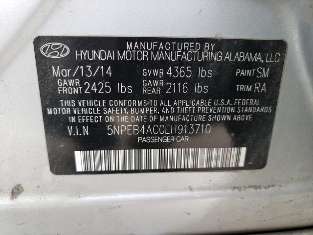 Photo 9 VIN: 5NPEB4AC0EH913710 - HYUNDAI SONATA GLS 