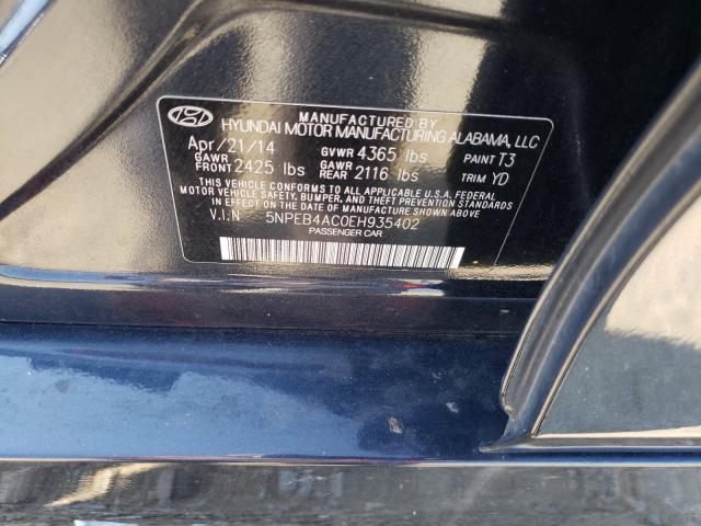 Photo 9 VIN: 5NPEB4AC0EH935402 - HYUNDAI SONATA GLS 